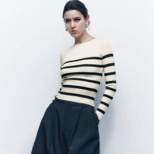 ZARA Striped Knit Sweater
